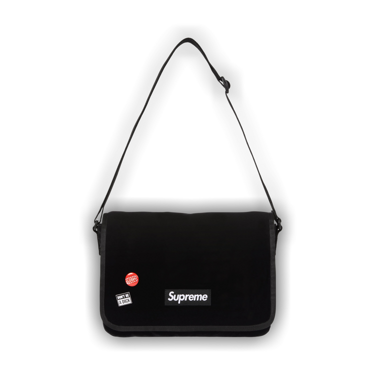 Buy Supreme Velvet Small Messenger Bag 'Black' - FW25B9 BLACK | GOAT
