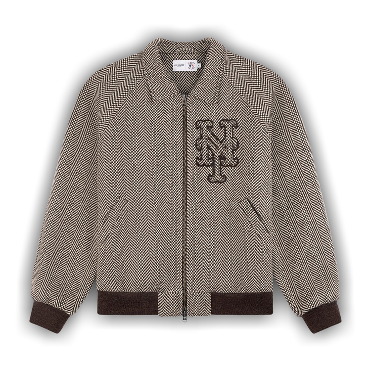 Buy Aimé Leon Dore x New York Mets Wool Varsity Jacket 'Brown