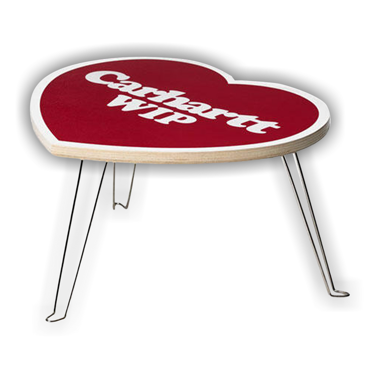 Buy Carhartt WIP Heart Folding Table 'Scarlet/White' - I035830