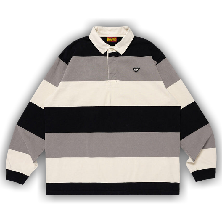 Buy Human Made Rugby Shirt 'Black' - HM30CS006 BLAC | GOAT