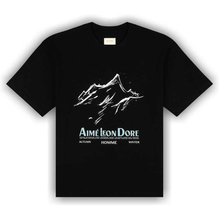 Buy Aimé Leon Dore Summit Tee 'Jet Black' - FW25CT022 JET | GOAT