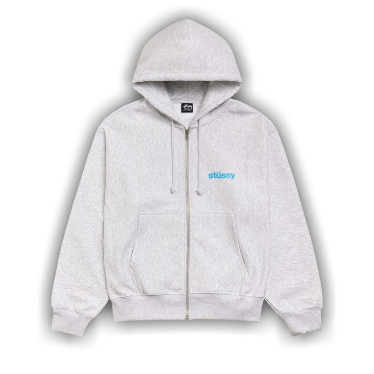 Buy Stussy Built Tough Zip Hoodie 'Ash Heather' - 1975172 ASH | GOAT