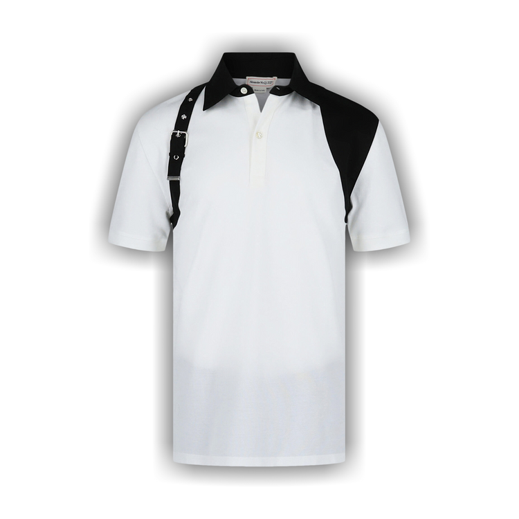 Buy Alexander McQueen Harness Polo Shirt 'White' - 626802 QRX33