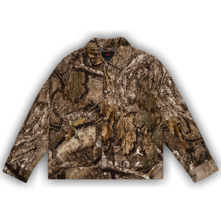 Buy Air Jordan Flight Chicago Realtree Jacket 'Medium Olive Sail