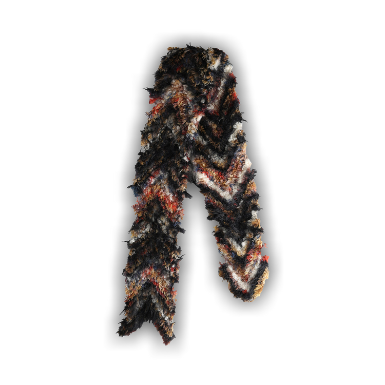 Buy Kiko Kostadinov Chevron Knit Scarf 'Strawberry Melange