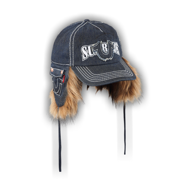 True Religion パイロット フライトキャップ True Religion Plaid Flap Trapper Hat Embroidered Aviator L/XL | eBay