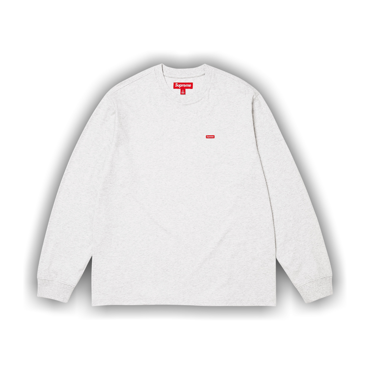 Buy Supreme Small Box Long-Sleeve Tee 'Ash Grey' - FW25KN6 ASH