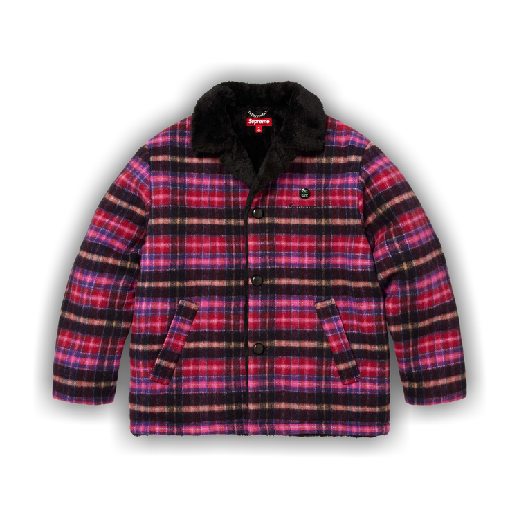 【Supreme】Plaid Car Coat M Buy Supreme Plaid Car Coat 'Pink' - FW25J104 PINK | GOAT