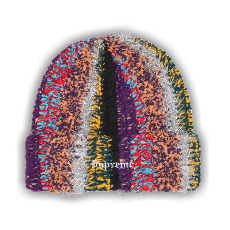 帽子 Tinsel Stripe Beanie Supreme Tinsel Stripe Beanie (FW25) - $78