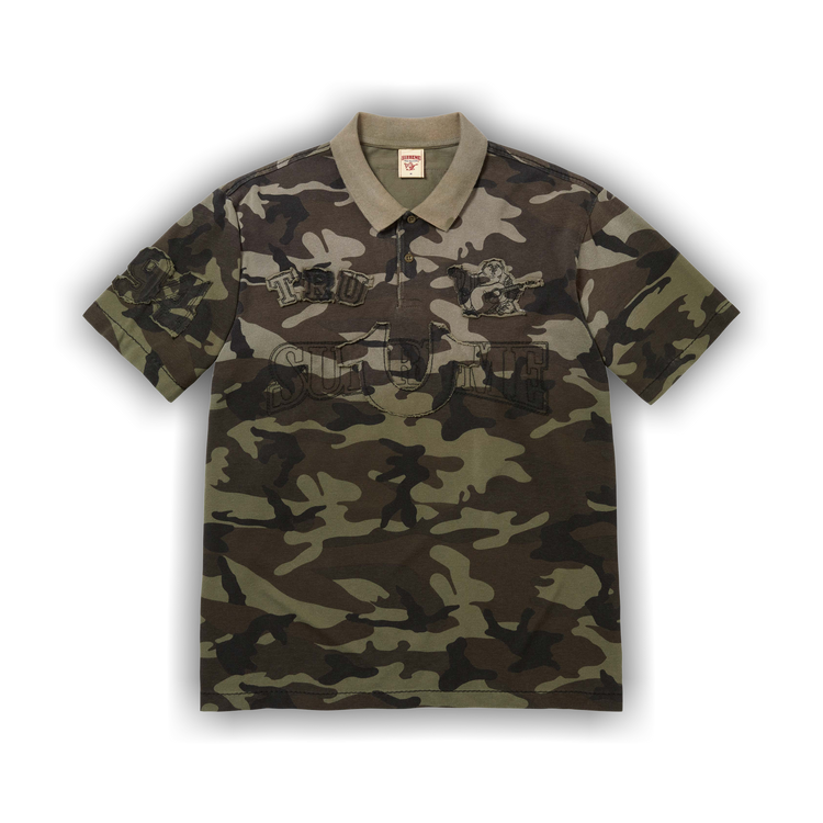 Buy Supreme x True Religion Appliqué Polo 'Olive Camo' - FW25KN3