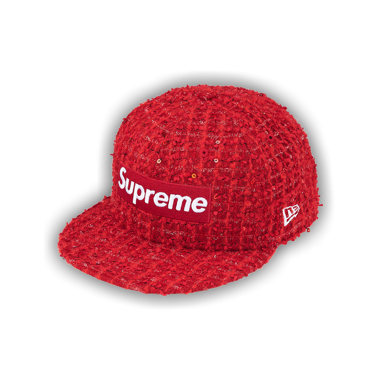 Buy Supreme Bouclé Box Logo New Era 'Red' - 00052 10007SBBLNE RED