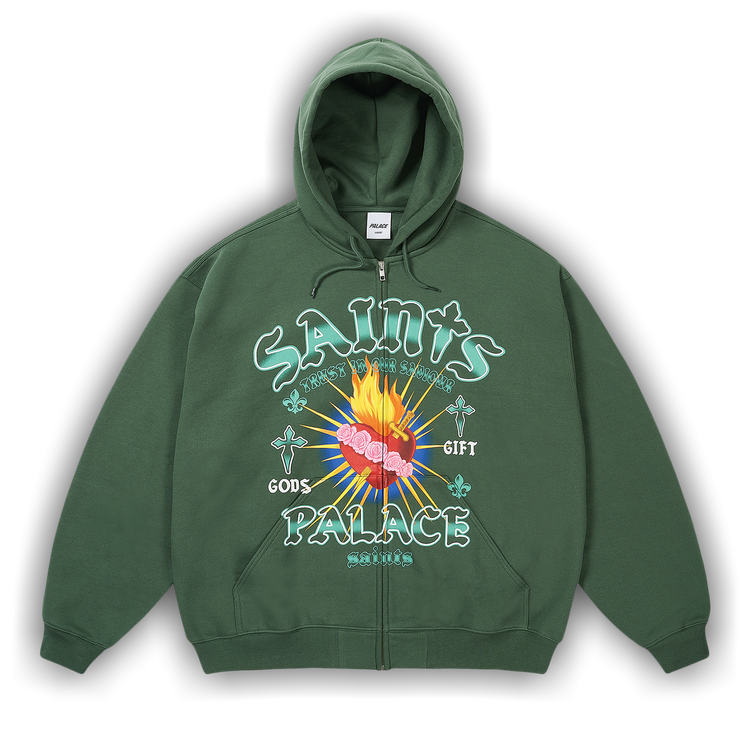 Buy Palace Gods Gift Zip Hood 'Racey Green' - P29CS122 | GOAT