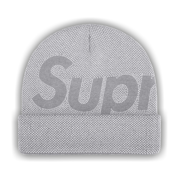 Buy Supreme Studded Knockout Big Logo Beanie 'Heather Grey