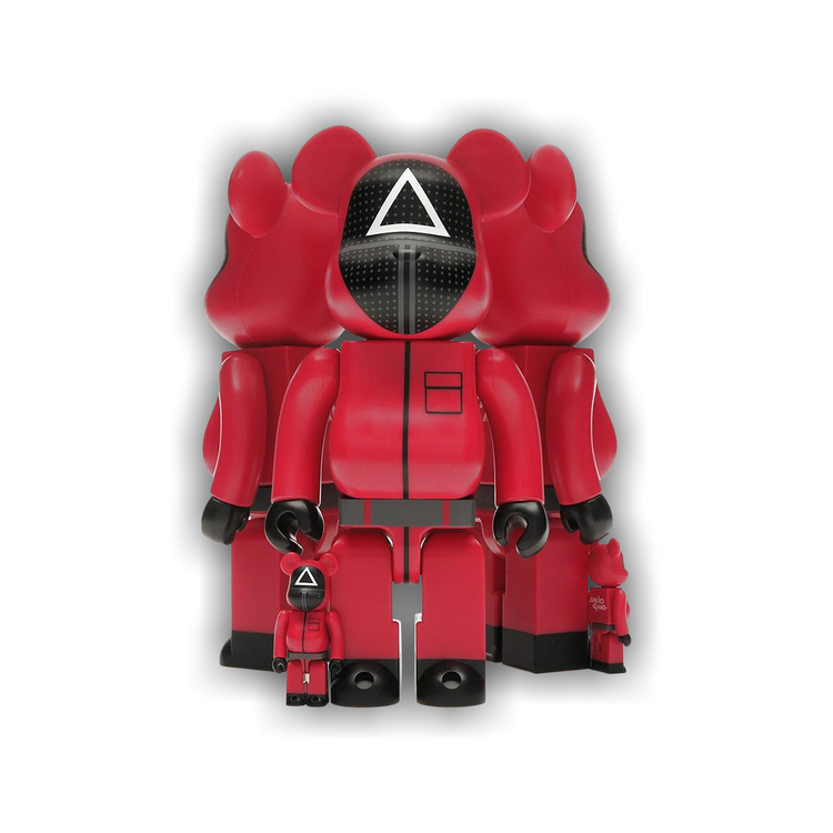 Buy BE@RBRICK x Squid Game Guard 100% & 400% 'Circle/Triangle