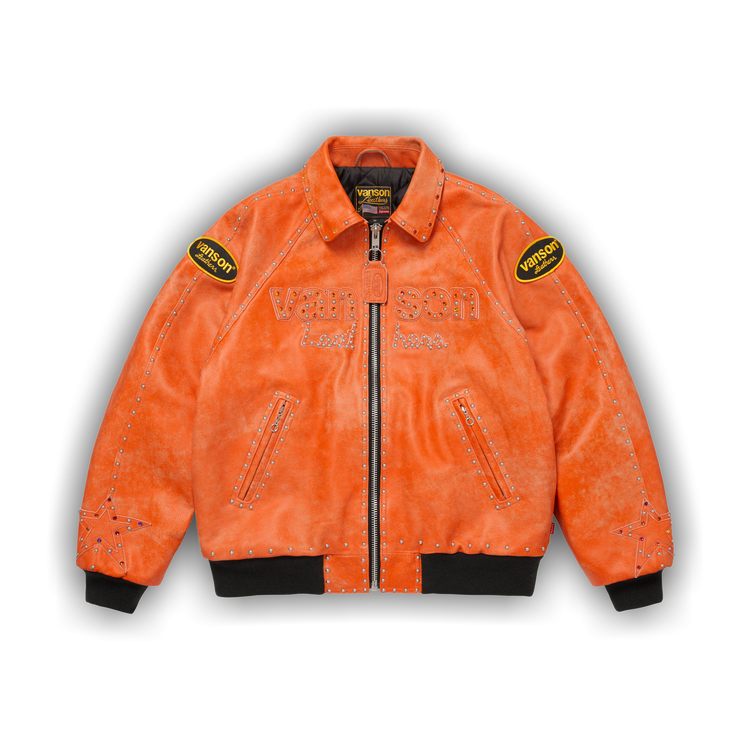 Buy Supreme x Vanson Leathers x B.B. Simon Jacket 'Orange
