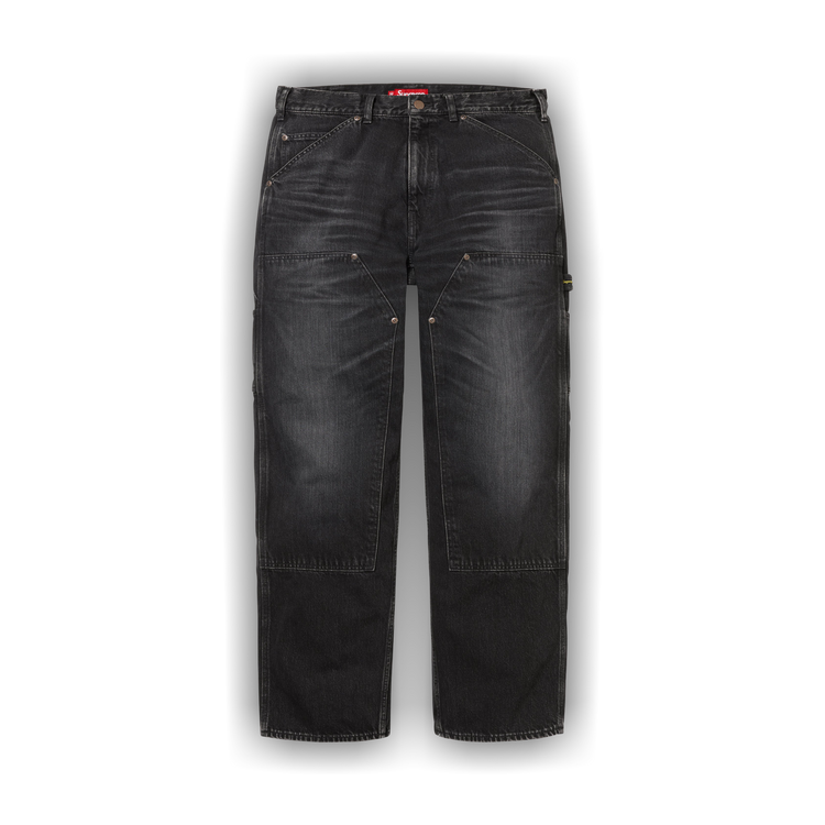 Buy Supreme Worn Double Knee Denim Painter Jean 'Washed Black