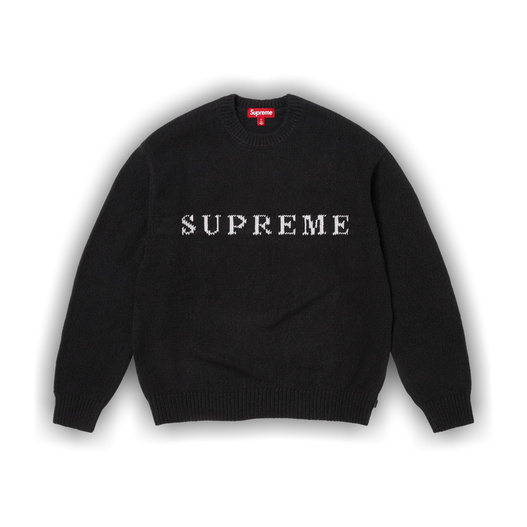 トップス L Supreme Contrast Logo Sweater Black 1708504_00.png.png