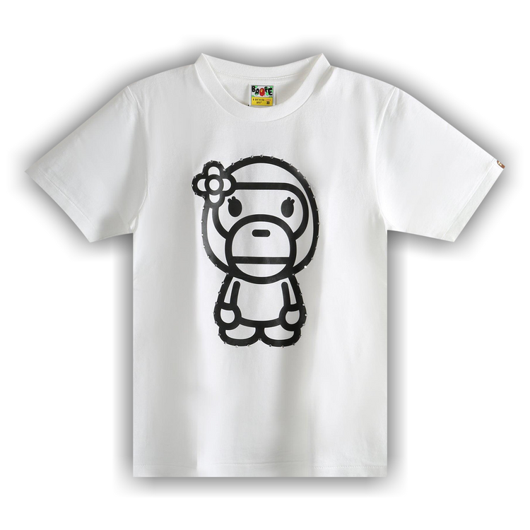 Buy BAPE Crystal Stone Big Baby Lisa Tee 'White' - 2L80 210 025
