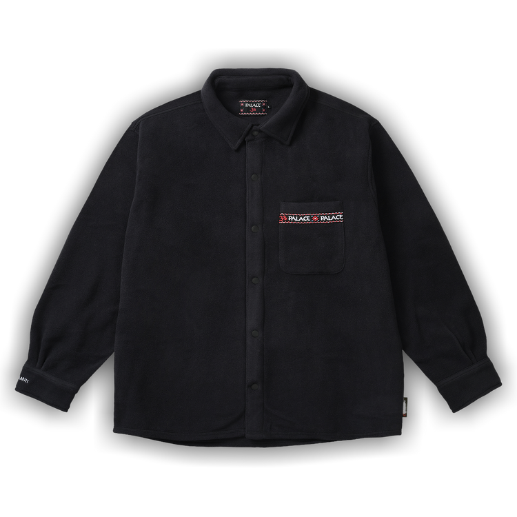Buy Palace Polartec Om Fleece Overshirt 'Black' - P29SHT048 | GOAT