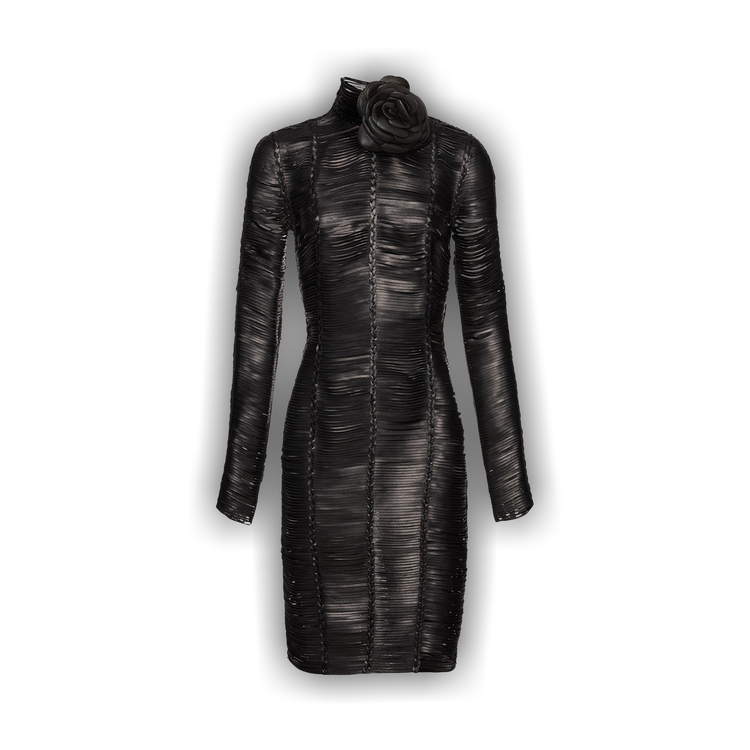 magda butrym leather dress Leather Midi Length Dress