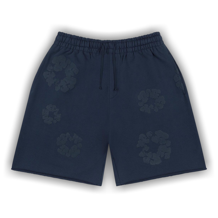 Buy Denim Tears Mono Cotton Wreath Sweatshorts 'Navy