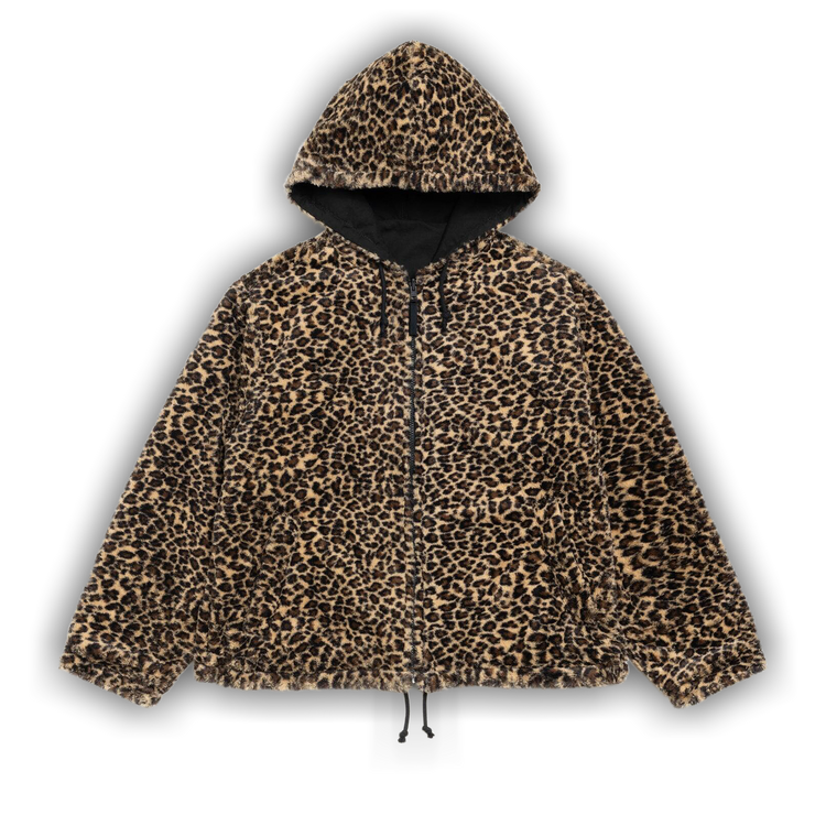 Buy Stussy Reversible Hooded Jacket 'Leopard' - 115919 LEOP | GOAT