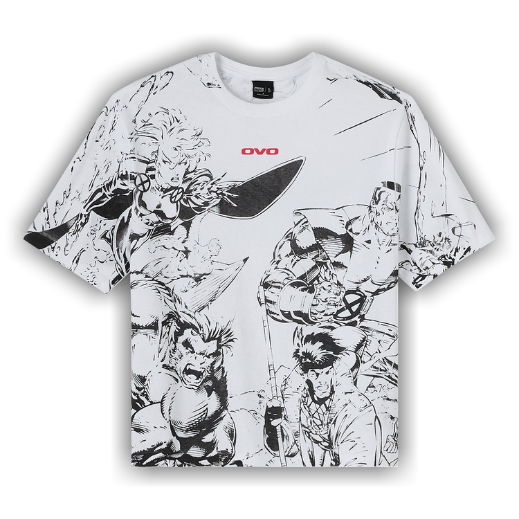Buy OVO x Marvel X-Men Splash Page Tee 'White' - C 0425 KT 6456