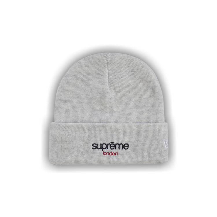 Buy Supreme New Era Classic Logo Beanie 'Heather Grey' - FW25BN8C