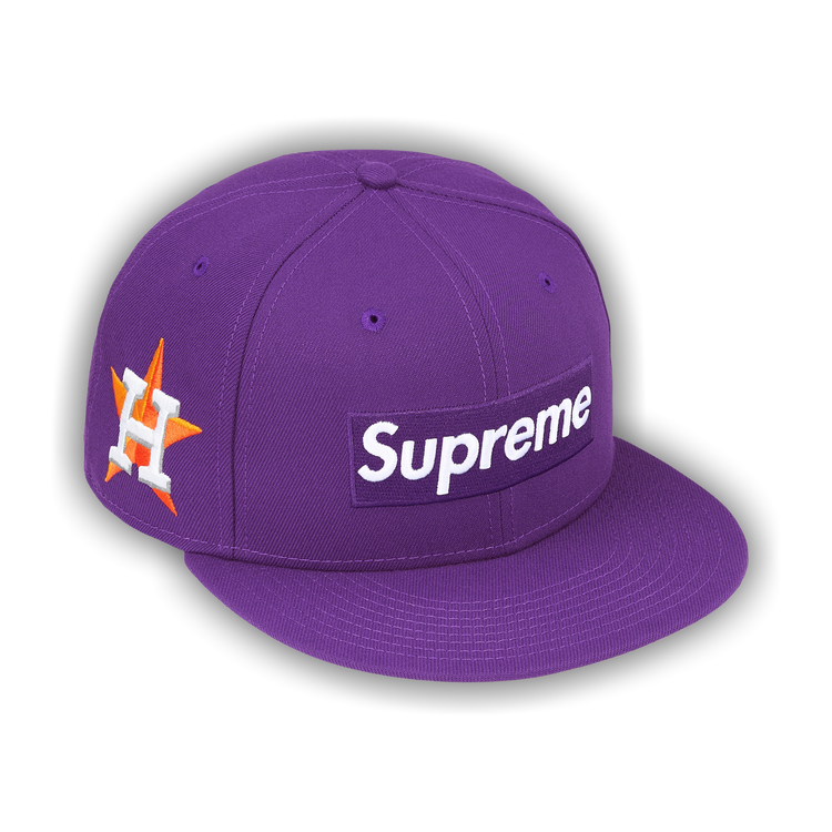 Buy Supreme x MLB Teams Box Logo New Era 'Purple Houston Astros