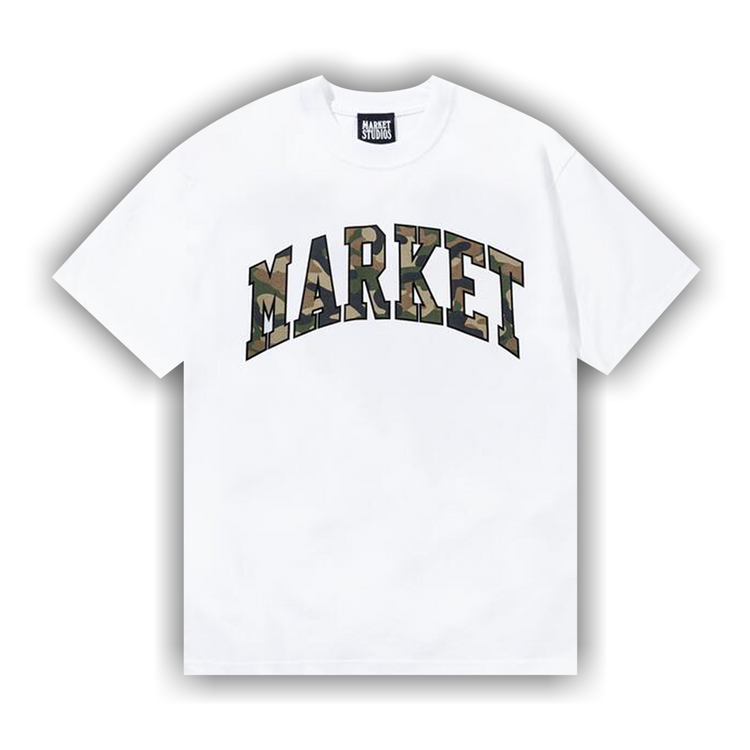 Buy Market Camo Arc T-Shirt 'White' - MKT25FW SS0190 WHIT | GOAT