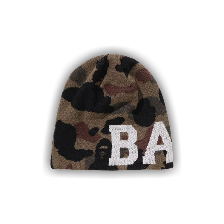 Buy BAPE 1st Camo Knit Cap 'Green' - 1L80 181 002 GREEN | GOAT
