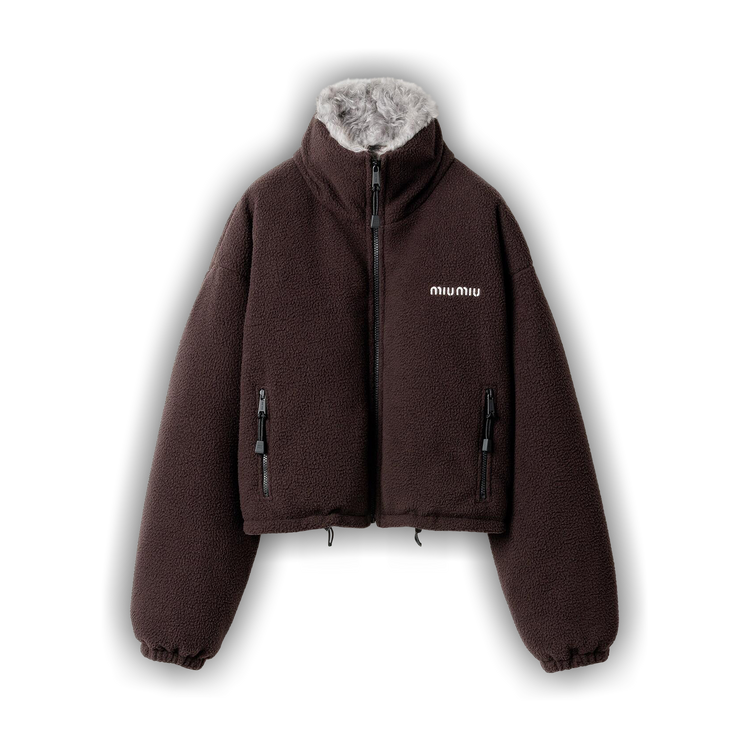 Buy Miu Miu Zip-Up Down Jacket 'Ebony' - ML1147 18FC F0192 | GOAT