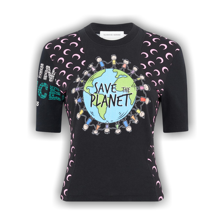 Buy Marine Serre Regenerated Graphic Jersey Baby Fit T-Shirt