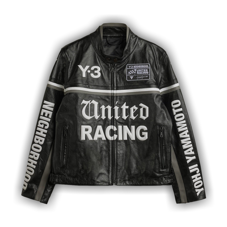 Buy Y-3 x NBHD Leather Racer Jacket 'Black' - KR1364 | GOAT