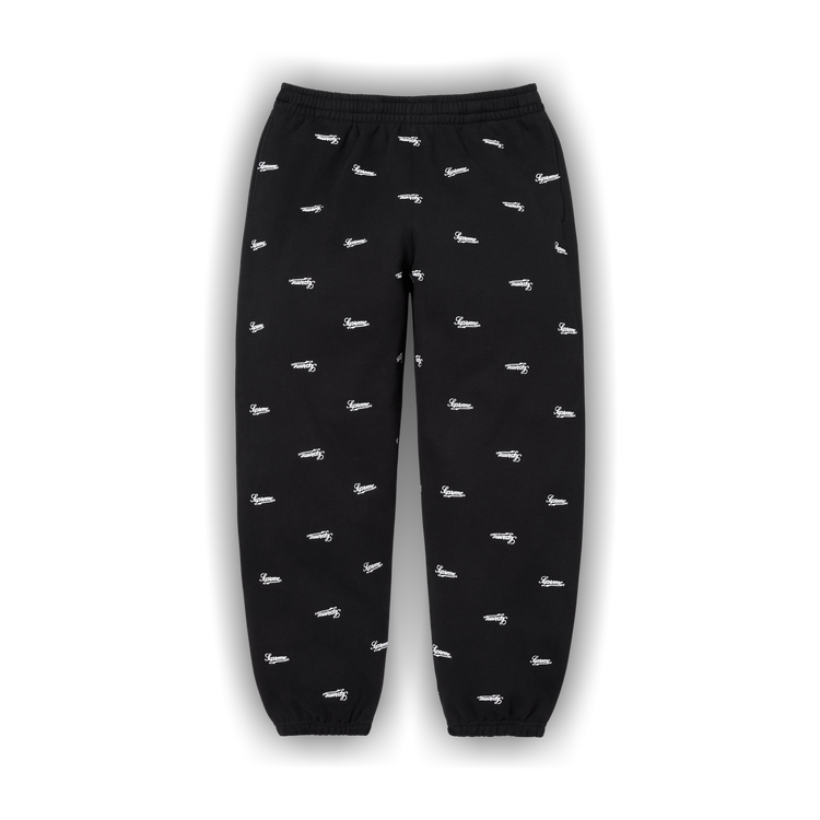 Buy Supreme Repeat Script Sweatpant 'Black' - FW25P75 BLACK | GOAT