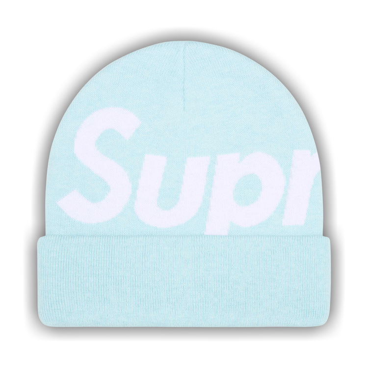 Buy Supreme Big Logo Beanie 'Light Blue' - FW25BN24 LIGHT BLUE | GOAT