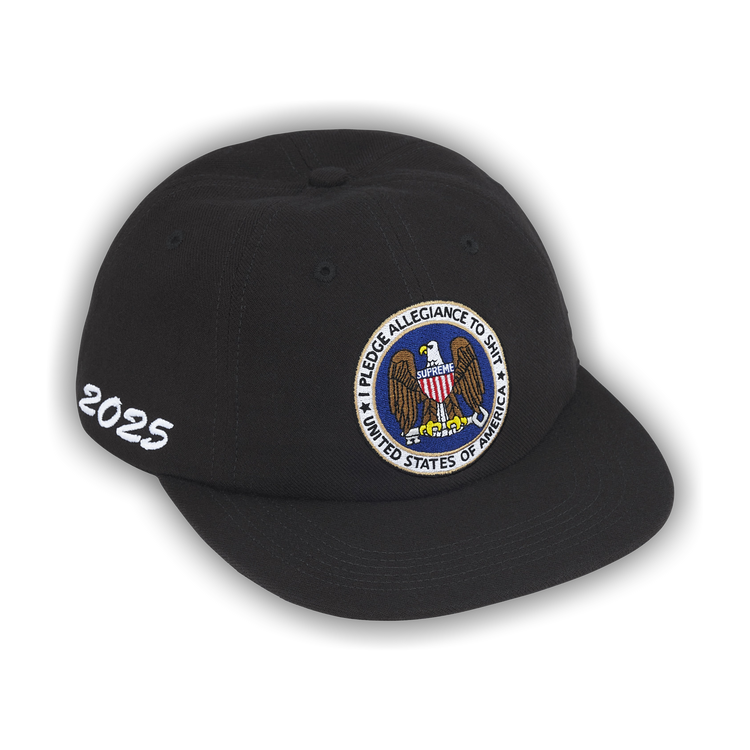 Buy Supreme Pledge Allegiance 6-Panel 'Black' - FW25H121 BLACK | GOAT