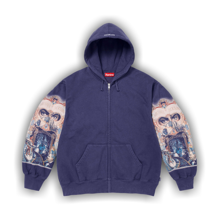 トップス Supreme Michael Jackson Zip Up Hooded Buy Supreme Michael Jackson Dangerous Zip Up Hooded Sweatshirt