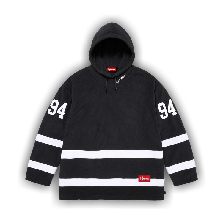 Buy Supreme Polartec Hooded Hockey Jersey 'Black' - FW25KN27 BLACK