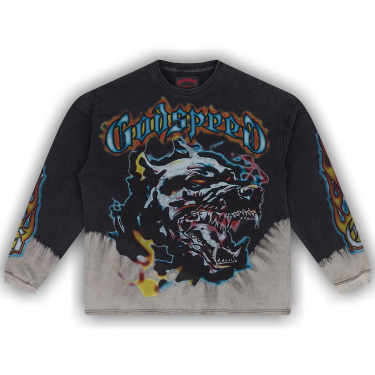 Buy Godspeed Off The Leash Long-Sleeve Tee 'Black' - 11652
