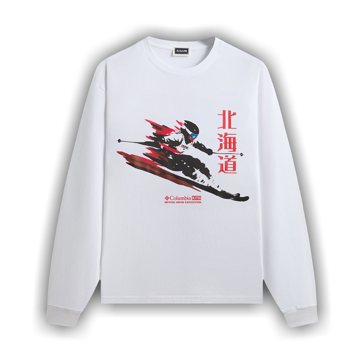 Buy Kith For Columbia Skier Vintage Long-Sleeve Tee 'White