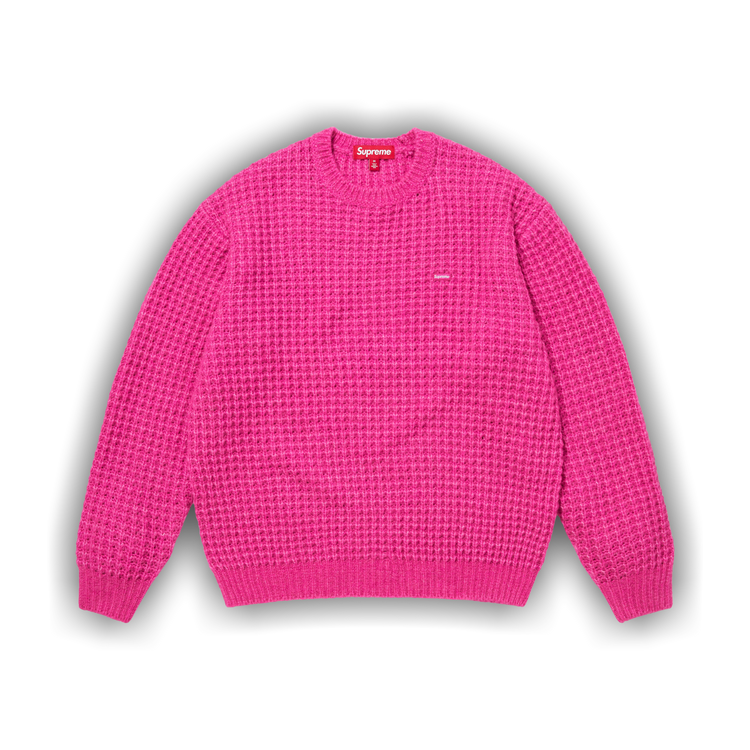 Buy Supreme Small Box Waffle Sweater 'Pink' - FW25SK21 PINK | GOAT