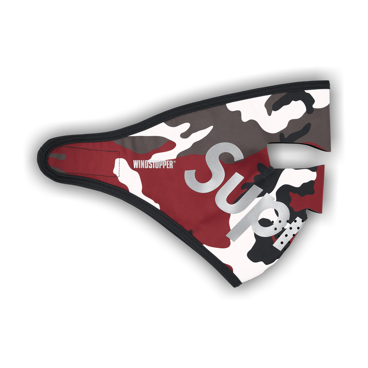Buy Supreme Windstopper Facemask 'Red Camo' - FW25A63 RED CAMO | GOAT