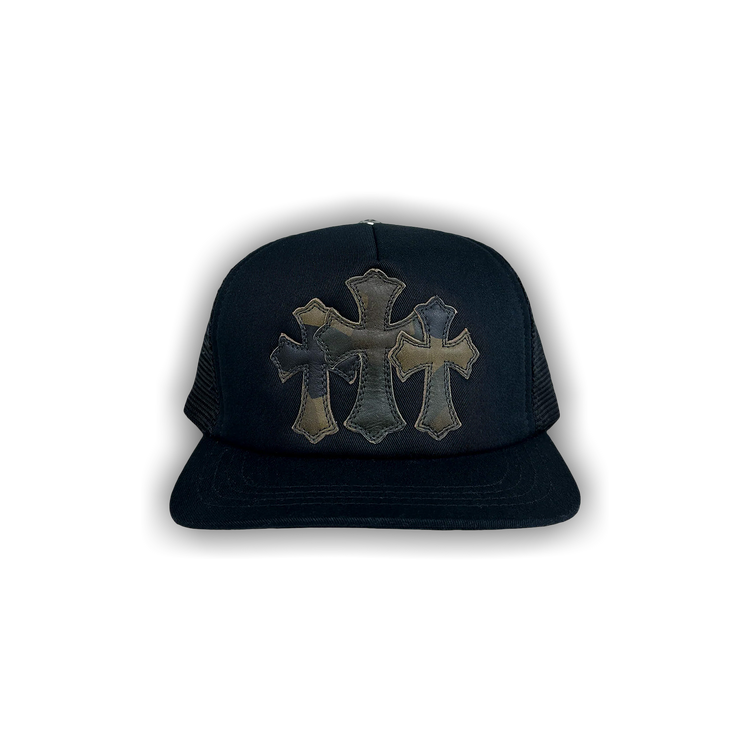 Buy Chrome Hearts Triple Cross Cemetery Trucker Hat 'Camo' - 01383