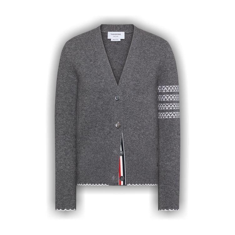 Buy Thom Browne Holiday Hector Classic Fit V Neck Cardigan 'Medium