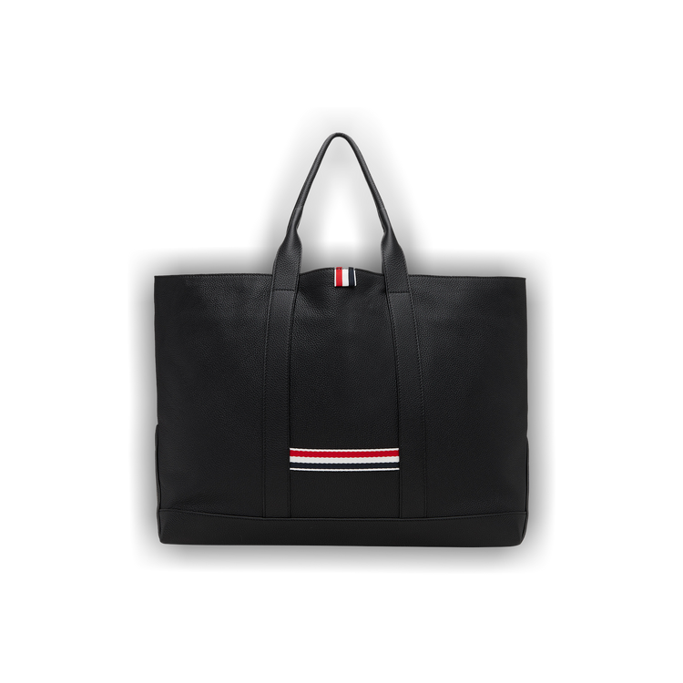 Buy Thom Browne Medium Tool Tote Bag In Soft Pebble Grain Leather