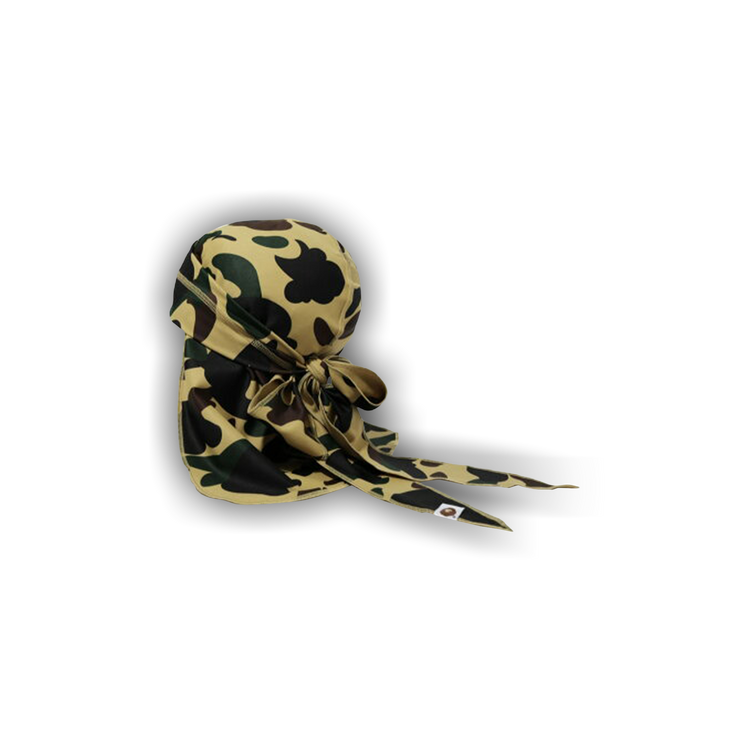 Buy BAPE 1st Camo Du-Rag 'Yellow' - 1M30181014 YELLOW | GOAT