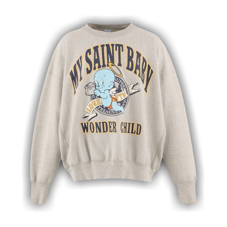 Buy SAINT Mxxxxxx Michael Crew Neck 'Grey' - SM HR1 0000 050 | GOAT