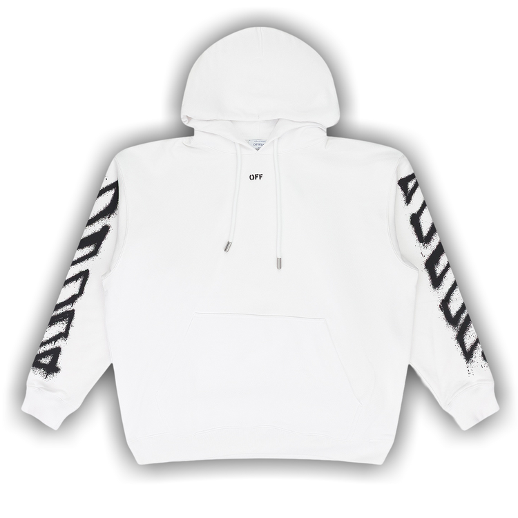 Buy Off-White Spray Can Arrow Hoodie 'White' - 44MBB085F5001100 | GOAT