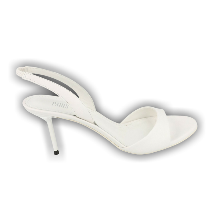 Buy Paris Texas Wmns Lidia Slingback Sandal 'White' - PX1634 XNPP3